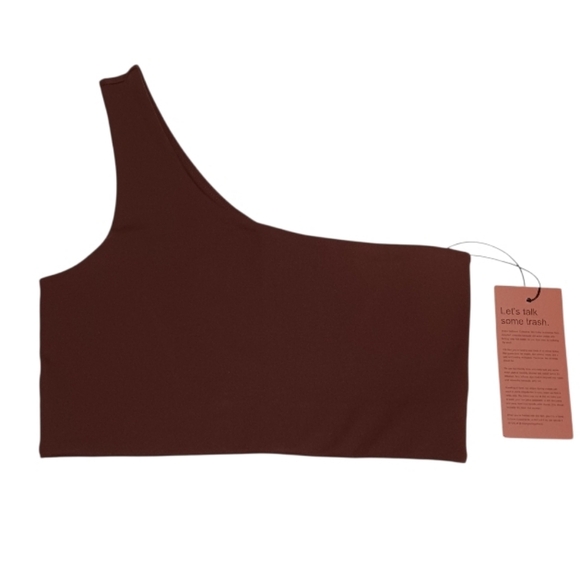 Girlfriend Collective Bianca One Shoulder Bra - Picture 3 of 6